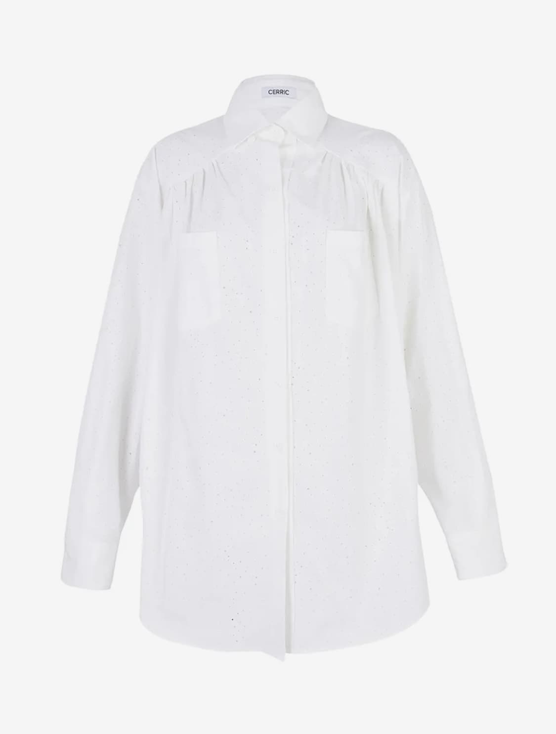 세릭 CERRIC HOOD OVER SHIRT / IVORY 후드 셔츠 상품이미지5