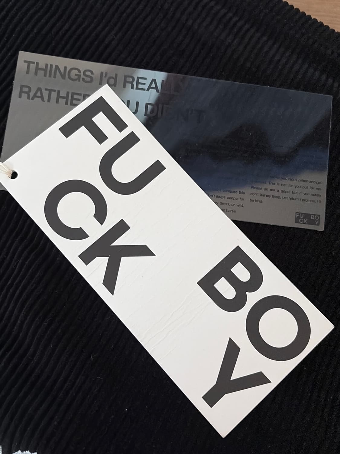 fuckboy(퍽보이) b0y 퍽스타 코듀로이 에이프런 팬츠 상품이미지3