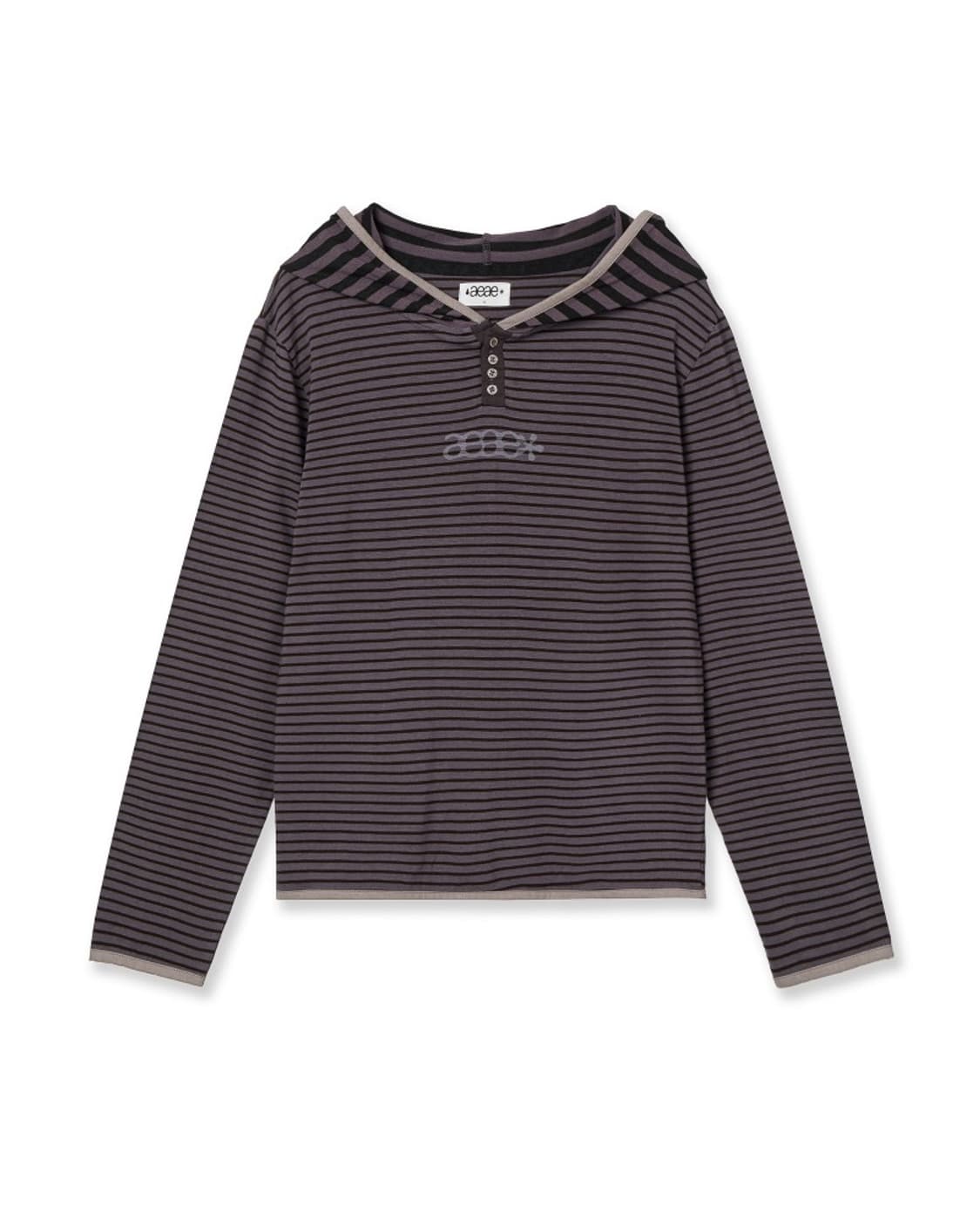 aeae 스트라이프 후드 STRIPE HOODIE PURPLE 상품이미지1