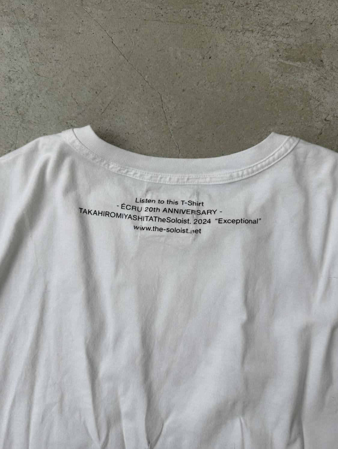 Soloist Ecru 20th Anniversary 티셔츠 상품이미지5