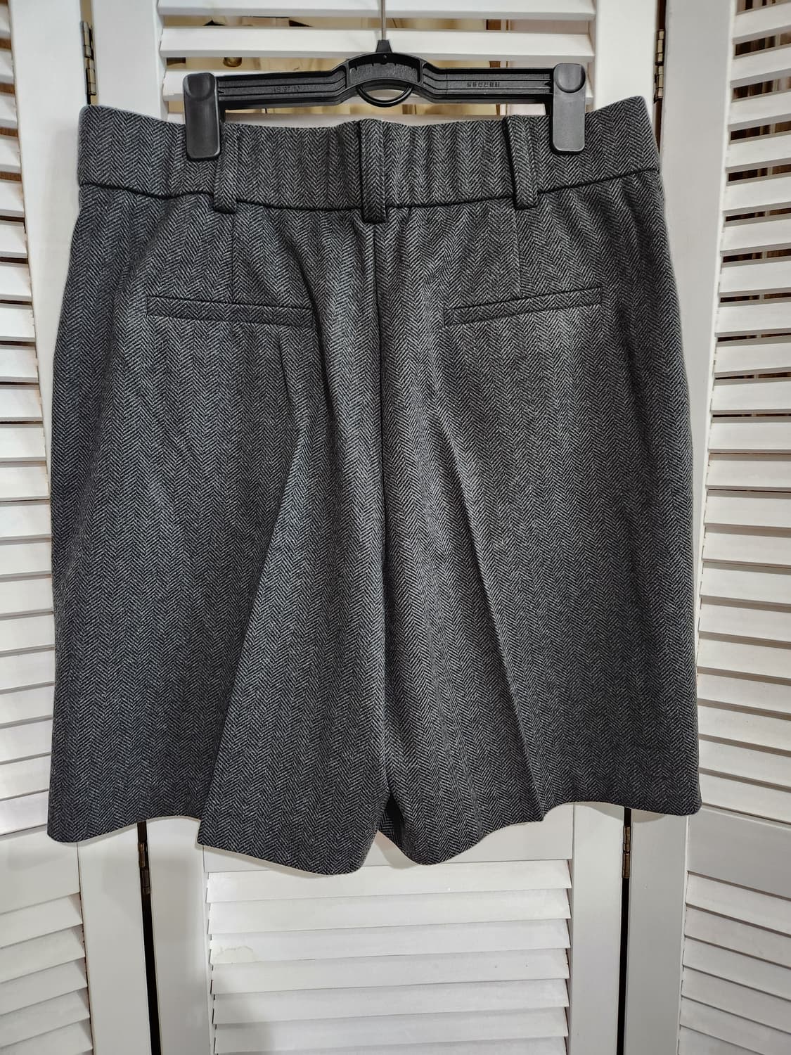 cacharel헤링본 핀턱와이드 4부반바지 상품이미지3