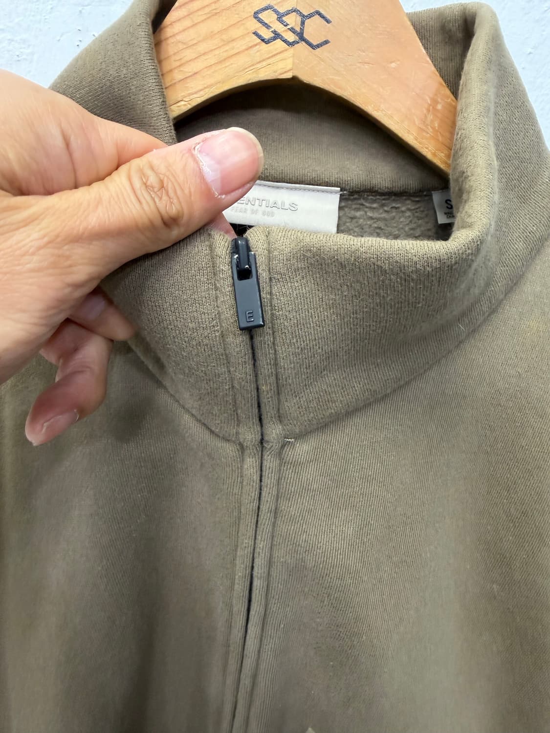 정품) 피어오브갓 에센셜 여성 오버핏 후드집업 S 상품이미지4