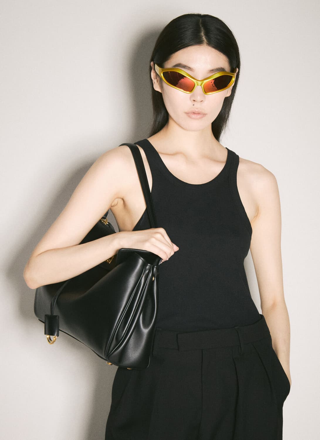 발렌시아가 FENNEC 페넥 오발 선글라스 옐로우/레드 상품이미지8