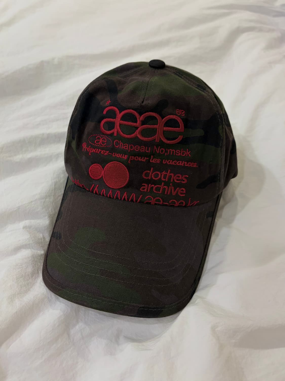 aeae 카모 web logo camo 5 pannel cap black 상품이미지1