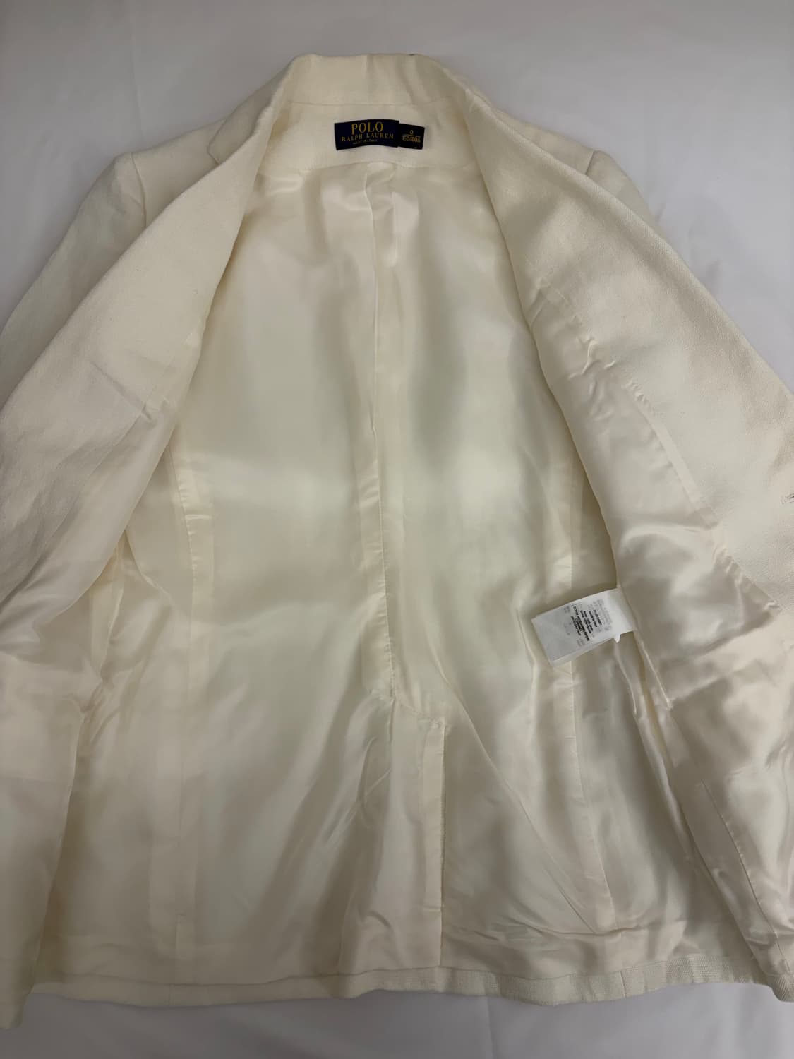 [0] 폴로 랄프로렌 화이트 린넨 블레이저 자켓 상품이미지6