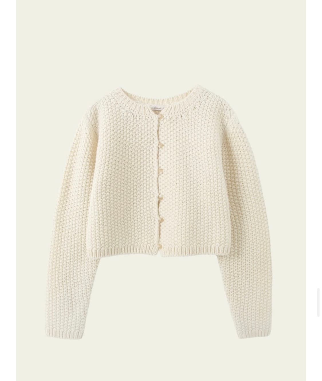리본빛 테디 니트 가디건 아이보리 (새상품) 상품이미지8