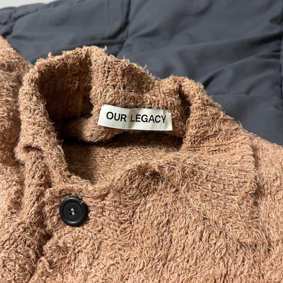 아워레가시 빅 사이즈 가디건 카라멜 클라우디 코튼 48 상품이미지4