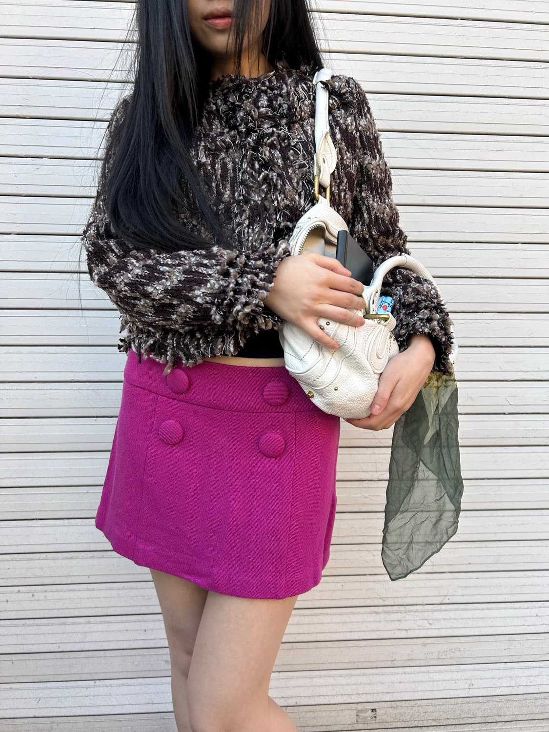 프린지 트위드 자켓 상품이미지1