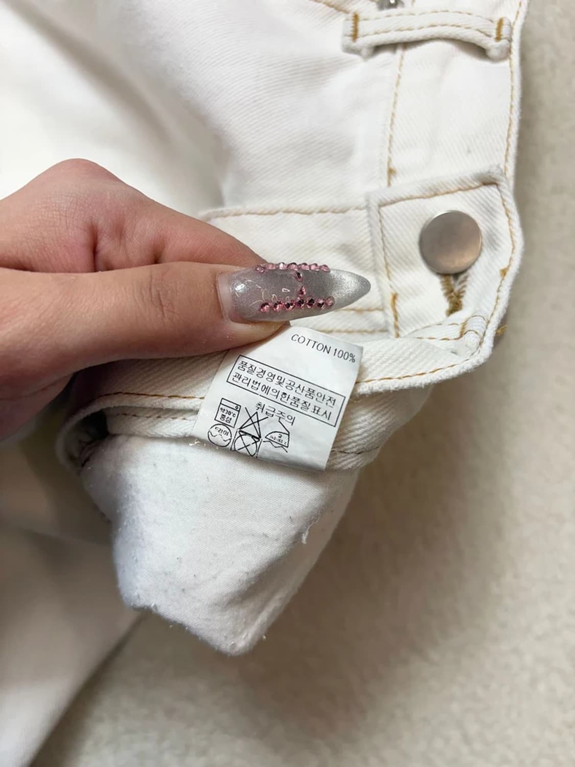 더오픈프로덕트 커팅 세미 와이드 데님 팬츠 PN6775 상품이미지9