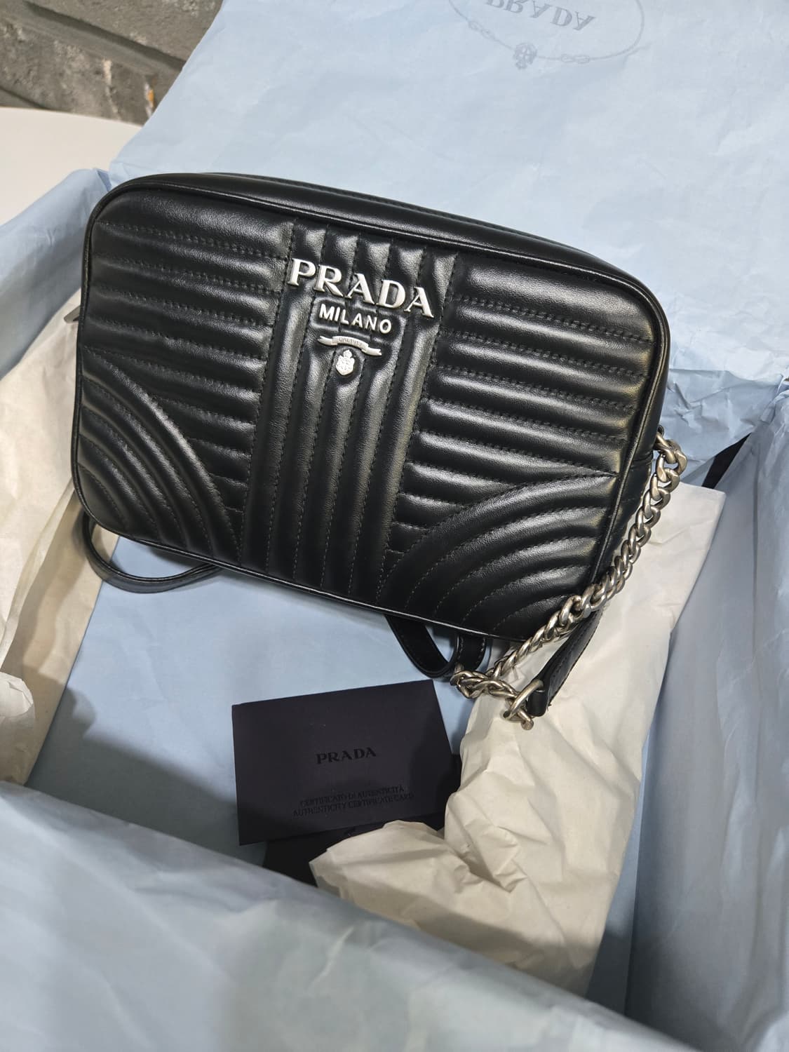 프라다 다이아그램 은장 상품이미지2