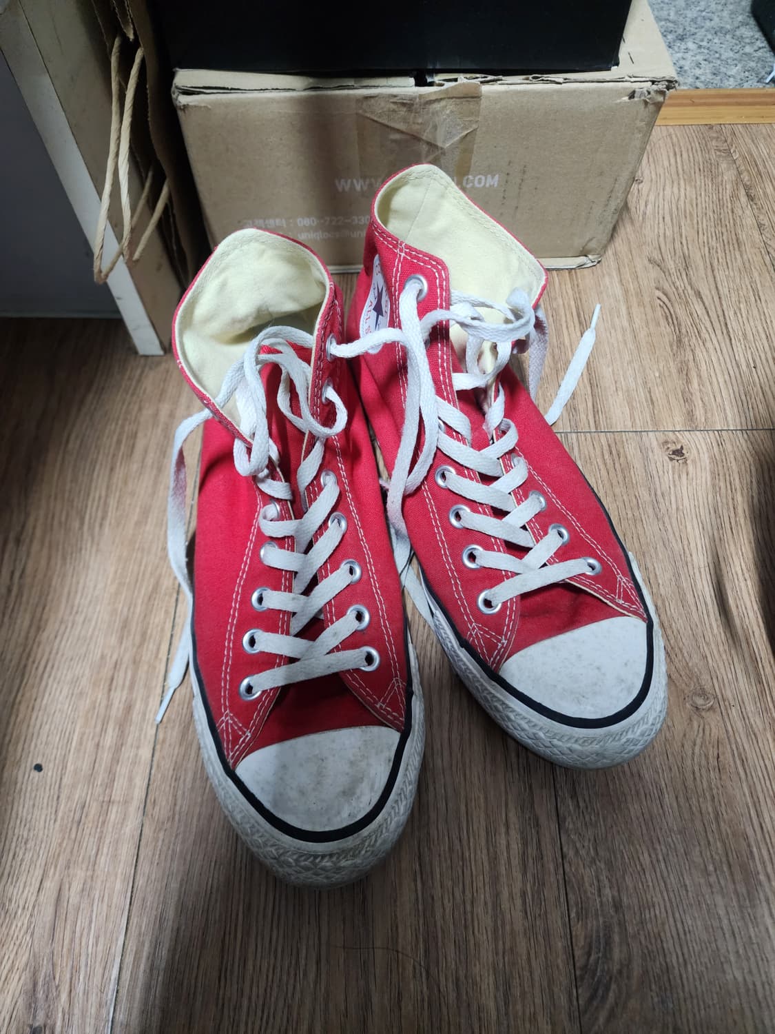 컨버스 척테일러 하이 레드 270사이즈 상품이미지1