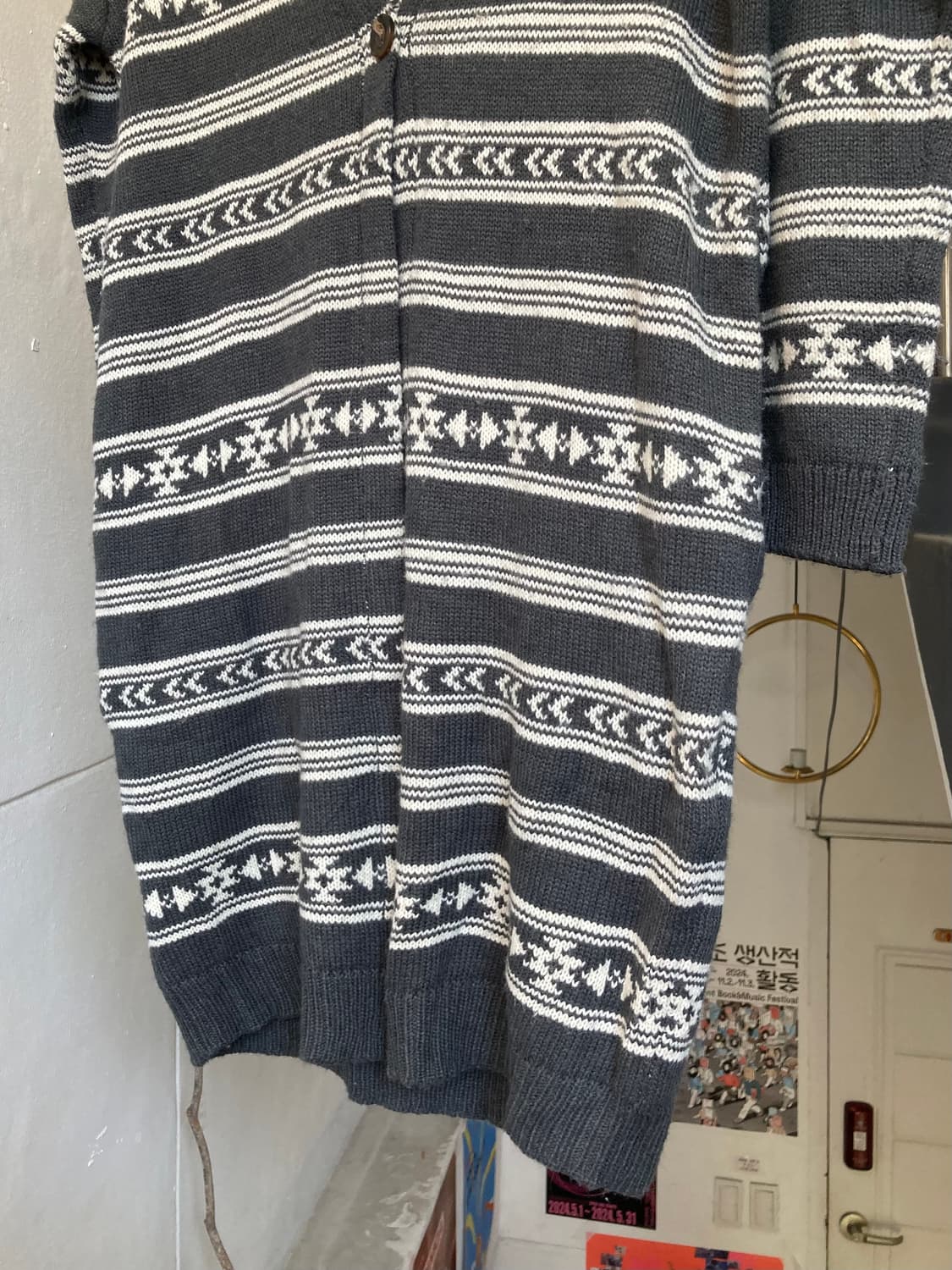 나바호 도톰 롱 가디건 상품이미지3