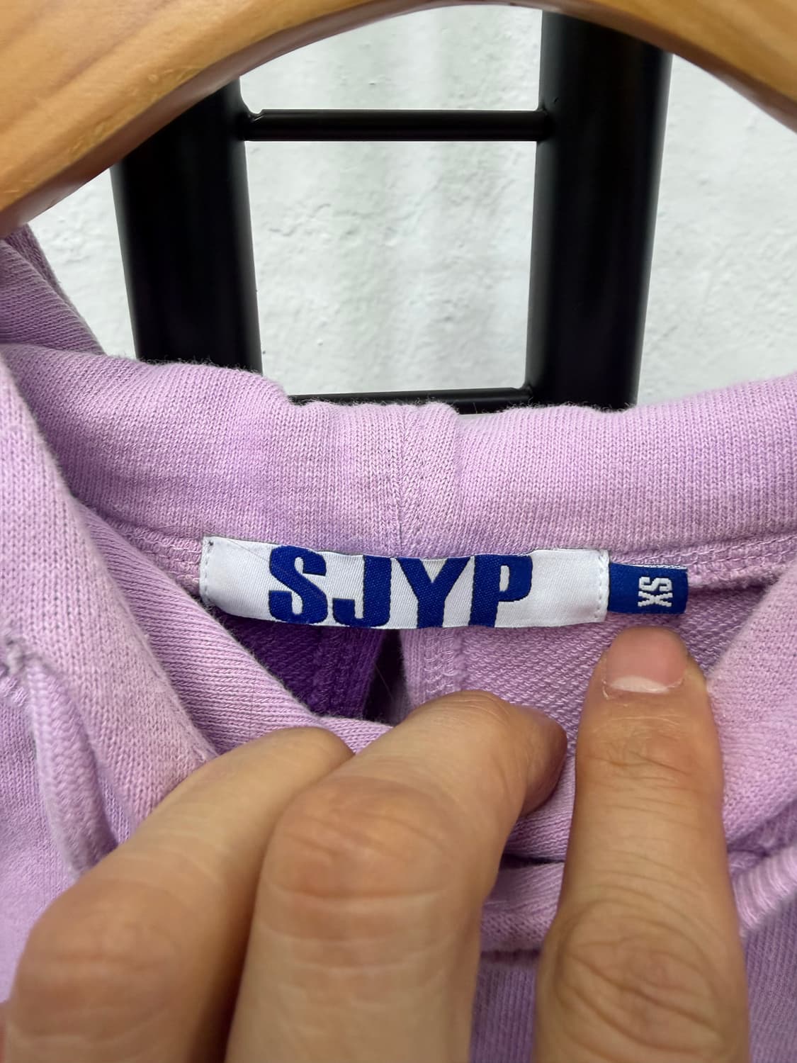 정품) SJYP 한섬 24 프린팅 오버핏 후드티 XS 상품이미지6