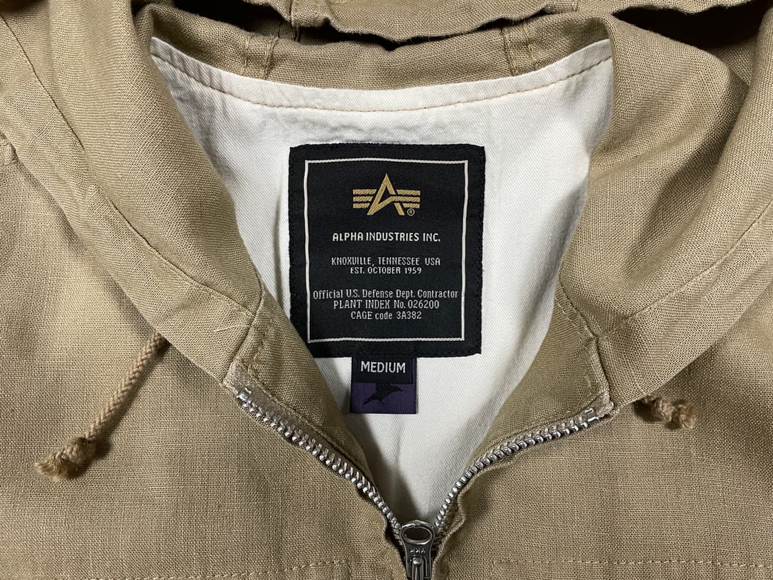 95) 알파 인더스트리 미군 BDU 린넨 후드자켓 상품이미지3