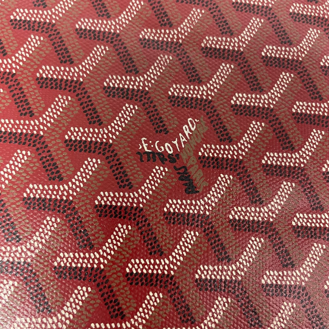 고야드 클러치 레드 S급 단품 상품이미지6