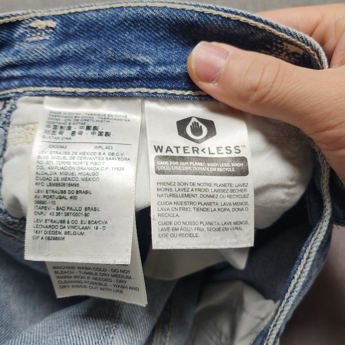 [34] 리바이스 연청 루즈핏 레드탭 청바지 상품이미지5