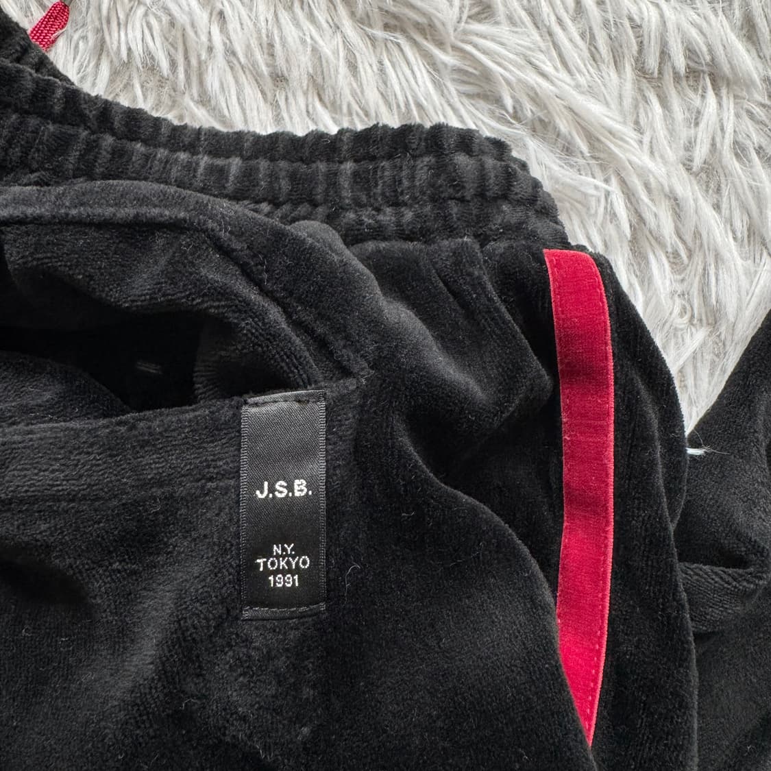 JSB 일본빈티지 y2k 벨벳 와이드팬츠 y2k 벨벳바지 L 30 상품이미지6