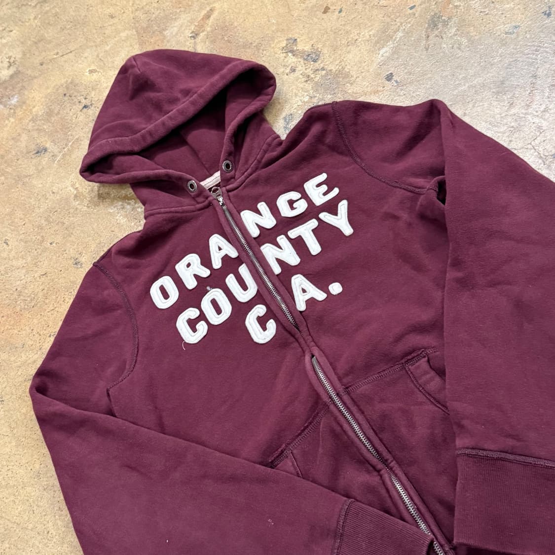 홀리스터 버건디 후드집업 상품이미지1