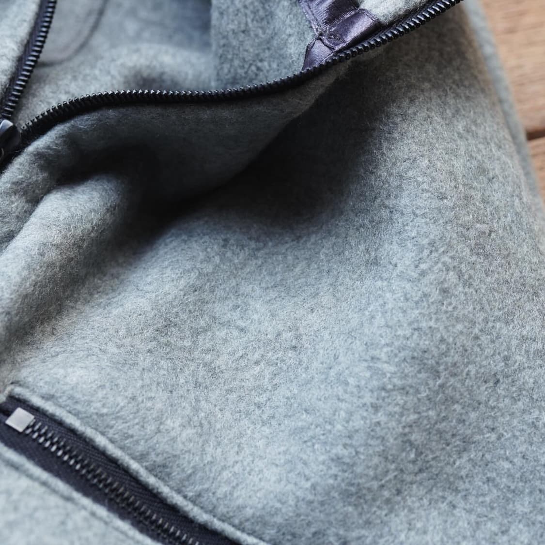 25FW 오라리 실크 후리스 하프집 풀오버 상품이미지4