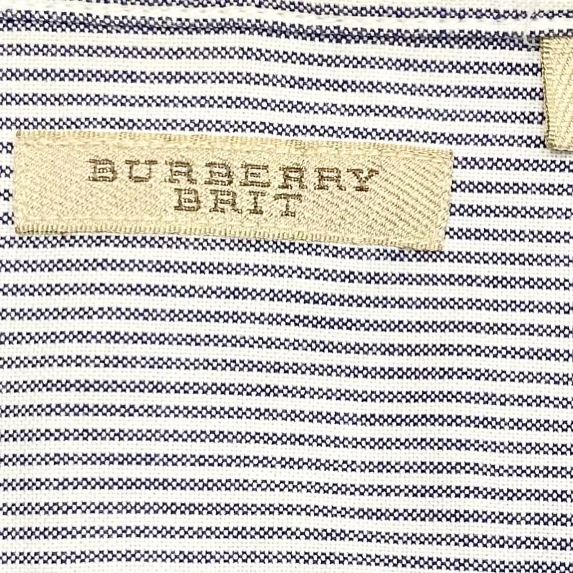 Burberry 신형 크레스트 자수로고 스트라이프 셔츠 상품이미지4