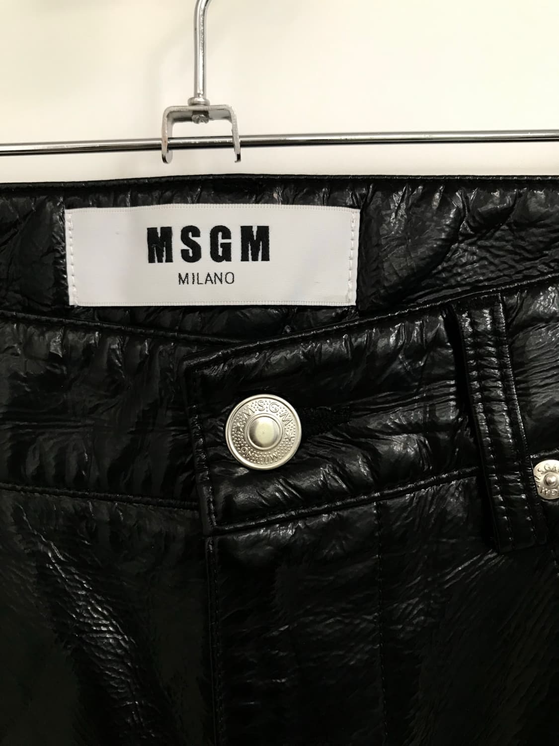 Msgm 레더 스트레이트 핏 팬츠 상품이미지7