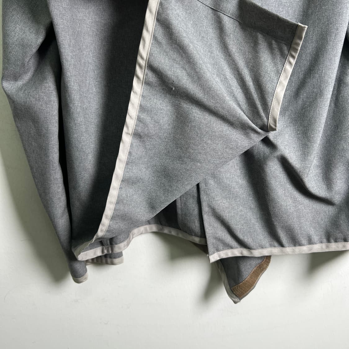 90's 꼼데가르송 트리콧 벨크로 디테일 파이핑 블레이저 M 상품이미지6