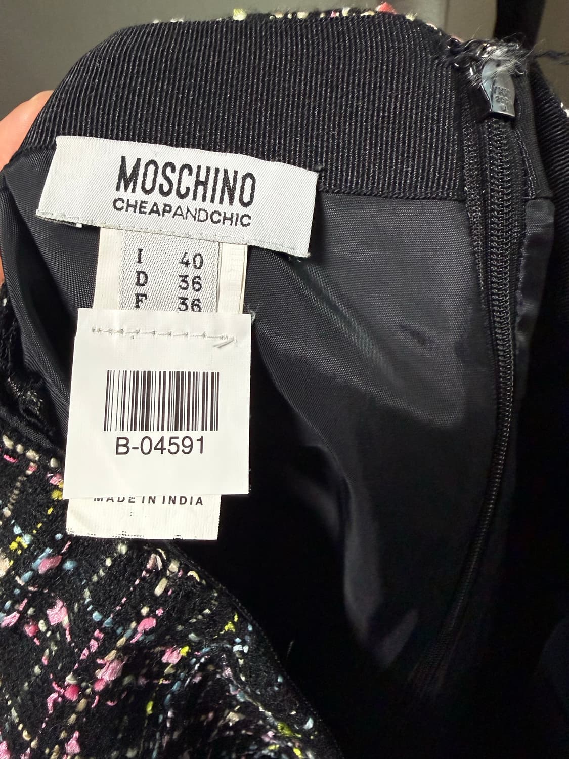 모스키노 트위드 스커트 상품이미지6