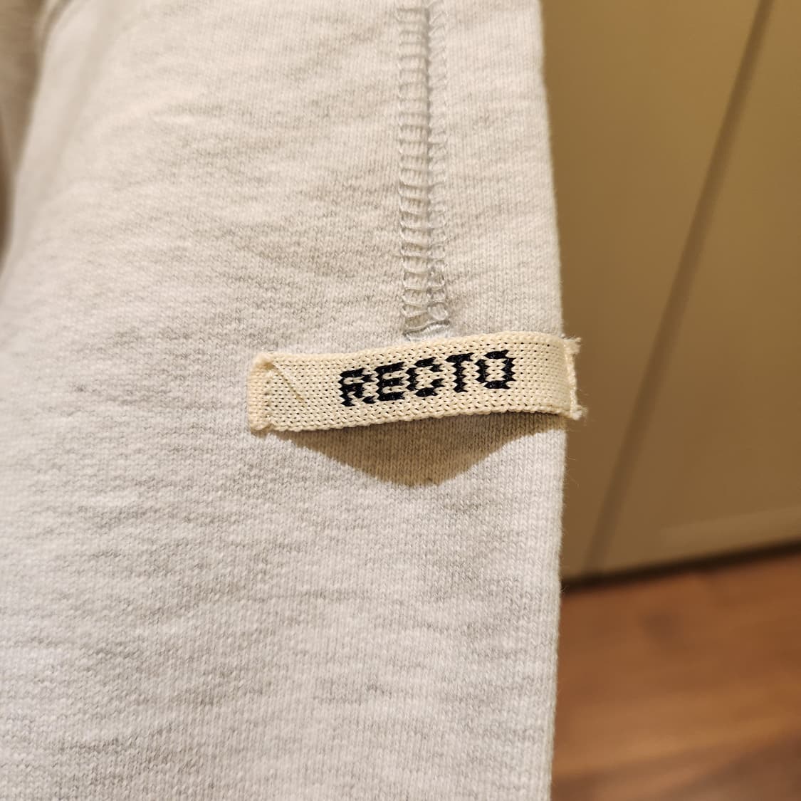 렉토 RAW EDGE COLLAR STAND HALF ZIP-UP 멜란지 상품이미지5