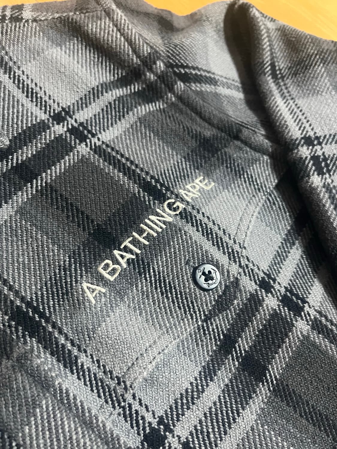 [XL] 베이프 체크 플란넬 셔츠 상품이미지5