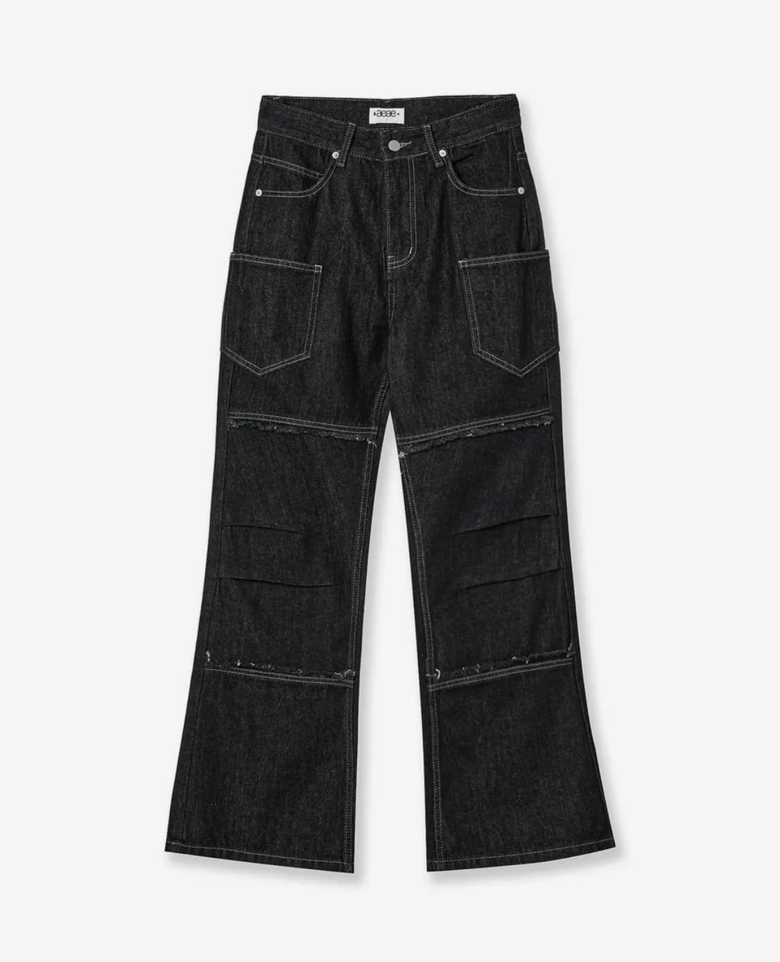 aeae RAW EDGE FLARE JEANS [BLACK]  상품이미지1