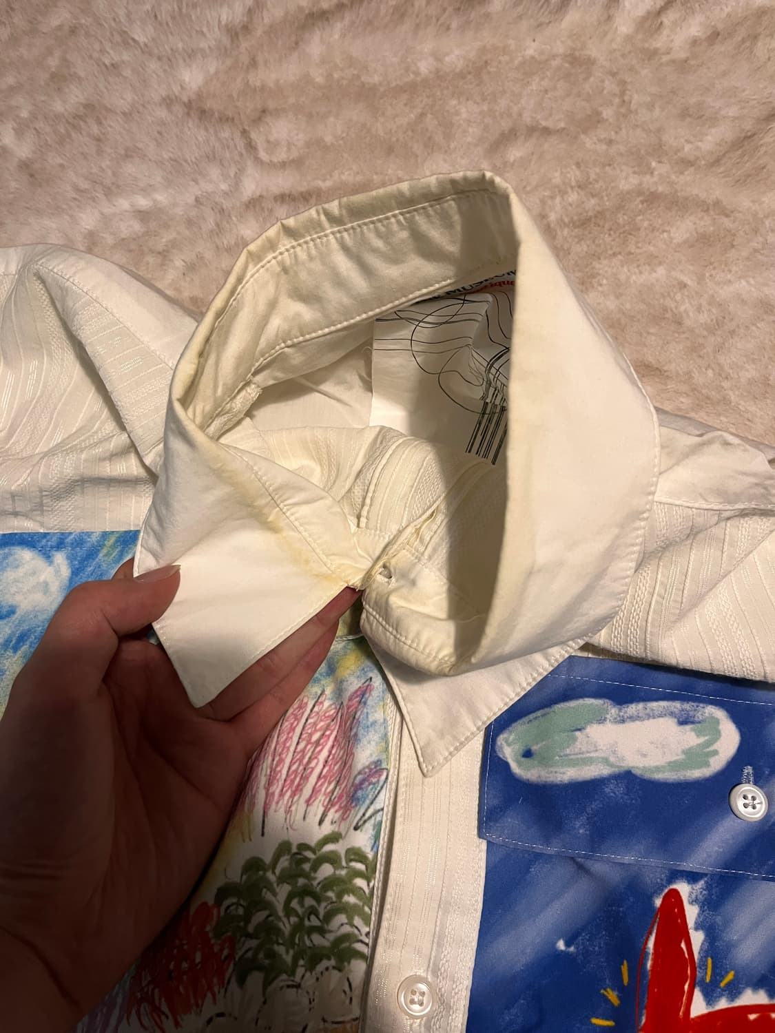 더 뮤지엄 비지터 2020 s/s 패치워크 셔츠 L사이즈 상품이미지3