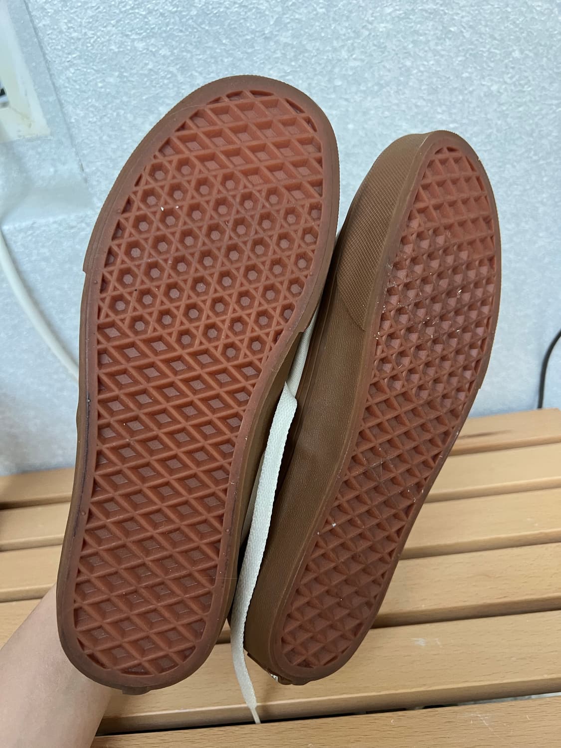 반스 어센틱 크림/브라운 (235mm) 상품이미지4