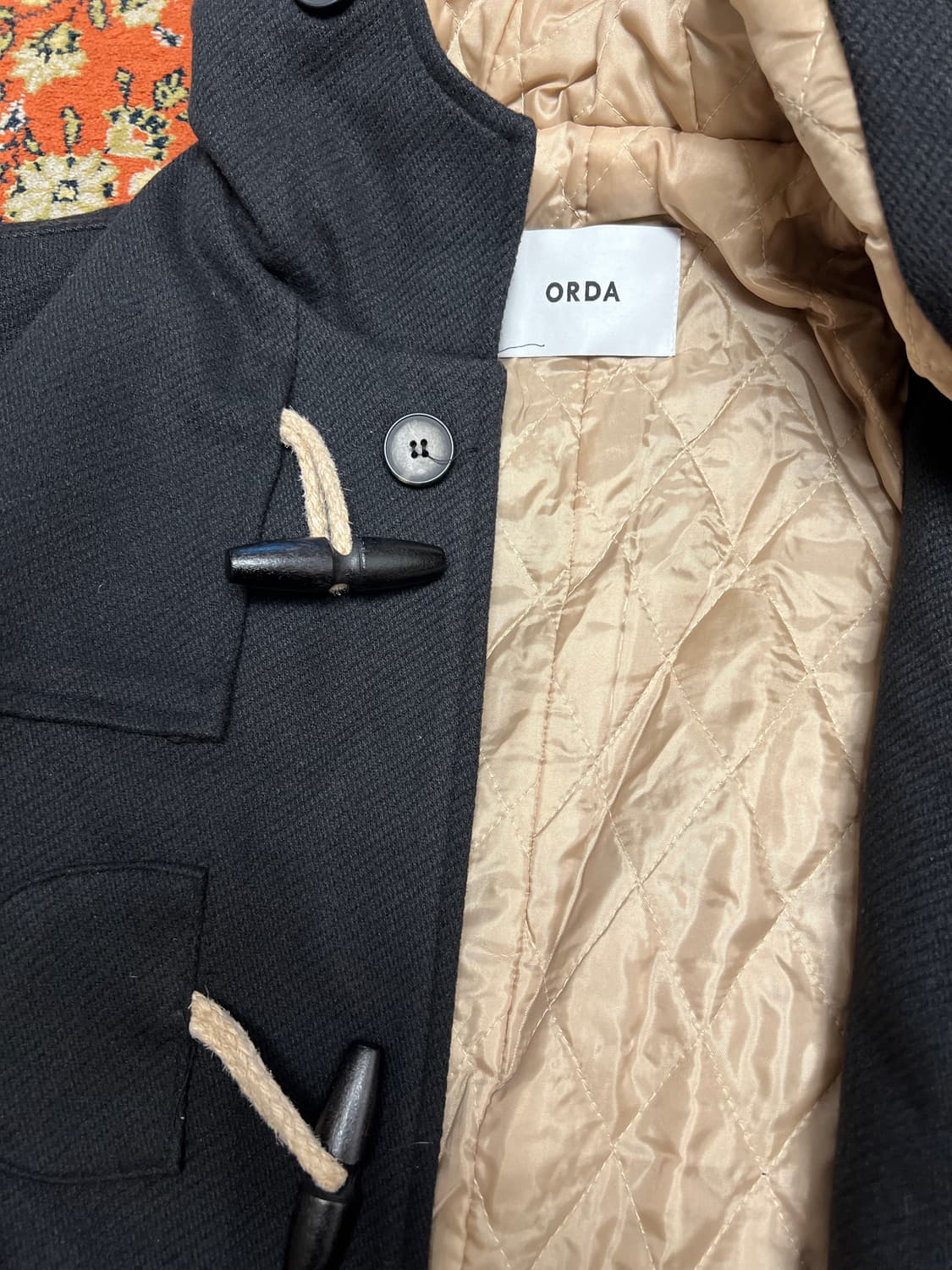 [FREE] ORDA 네이비 오버핏 반 더플 코트 상품이미지3