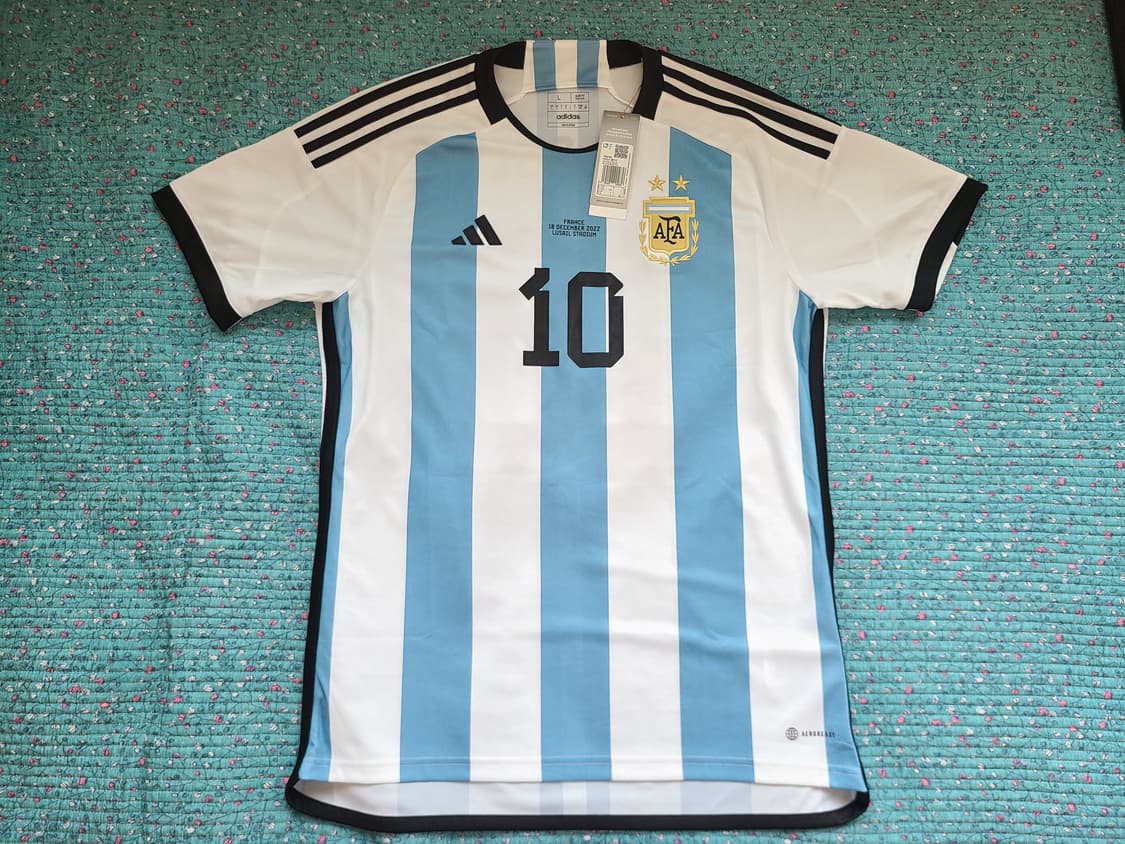 22/24 아디다스 아르헨티나 메시 2성 월드컵 우승 저지 (US L) 상품이미지1