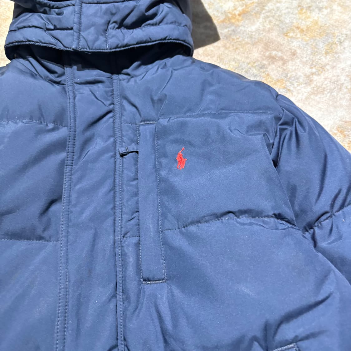 폴로 래드포니 네이비 후드패딩 상품이미지4