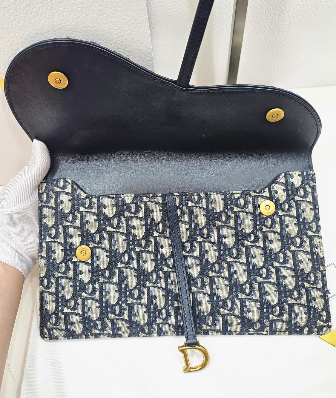 디올 오블리크 새들 파우치 클러치 상품이미지3