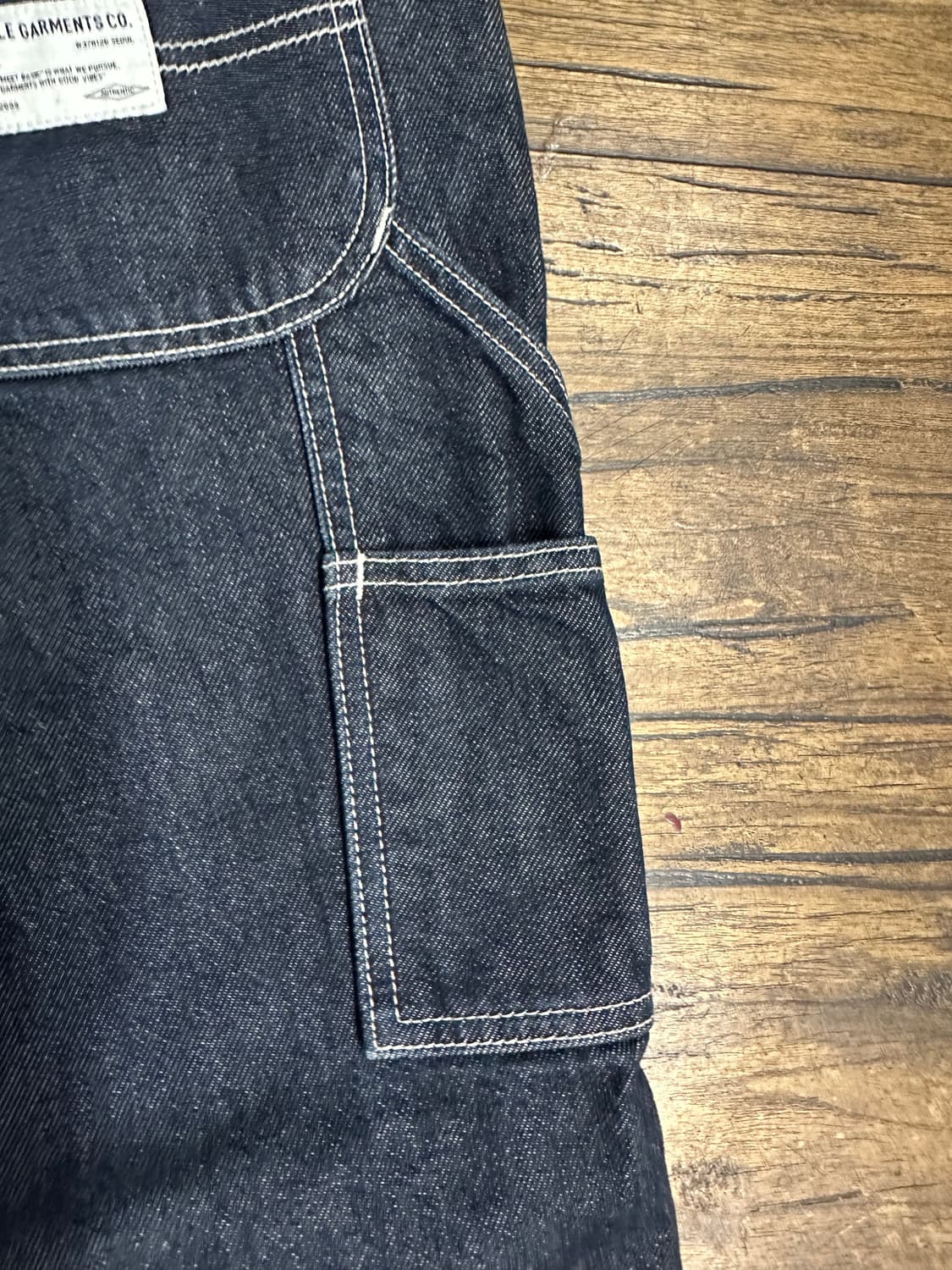 STABLE GARMENTS 카펜터 와이드 데님팬츠 32 상품이미지4