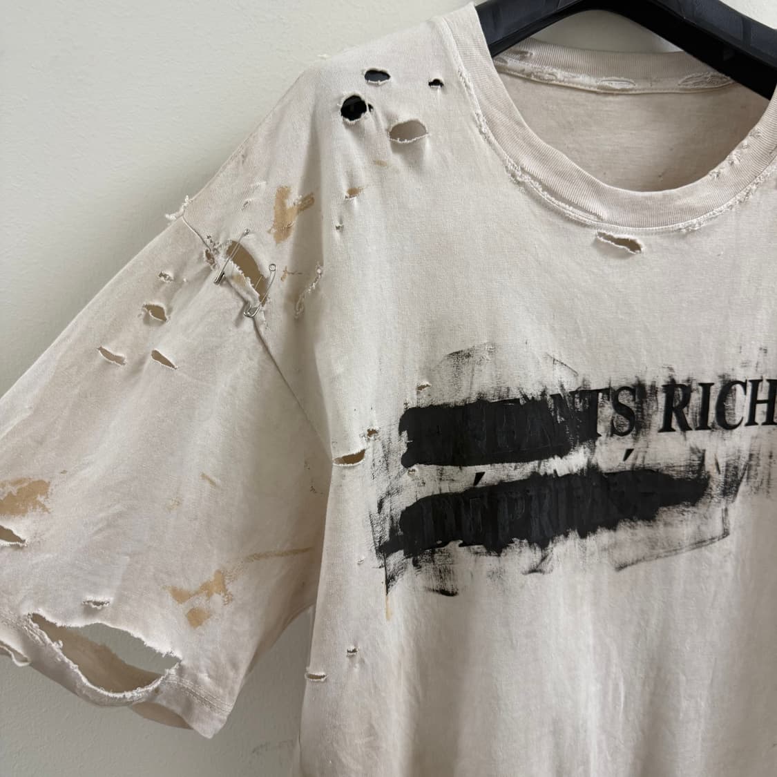 Vintage 커스텀 디스트로이드 티셔츠 상품이미지3