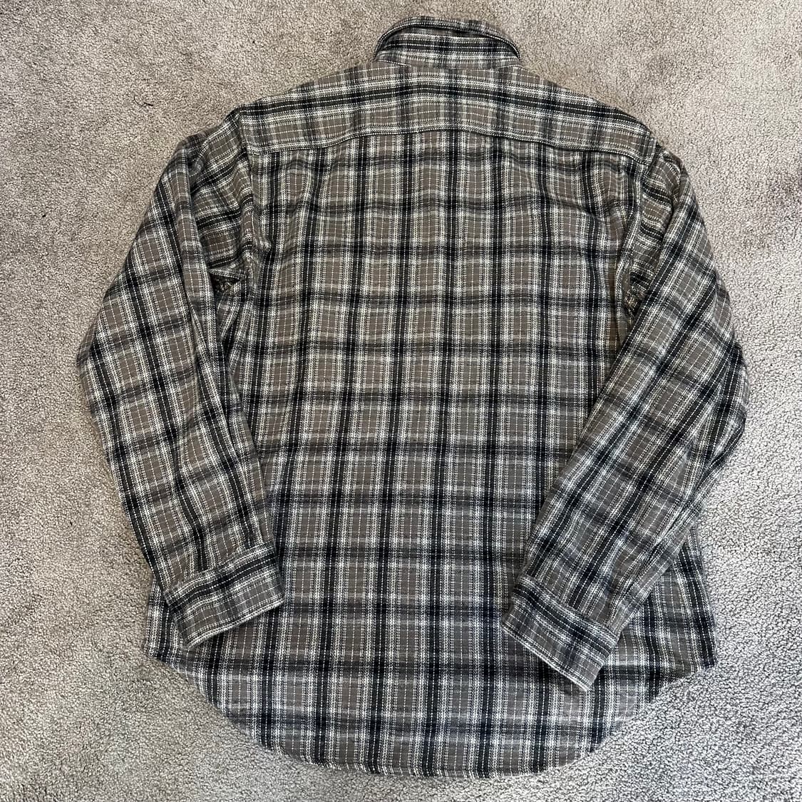 에드윈 그레이 체크 플란넬 셔츠L 상품이미지7