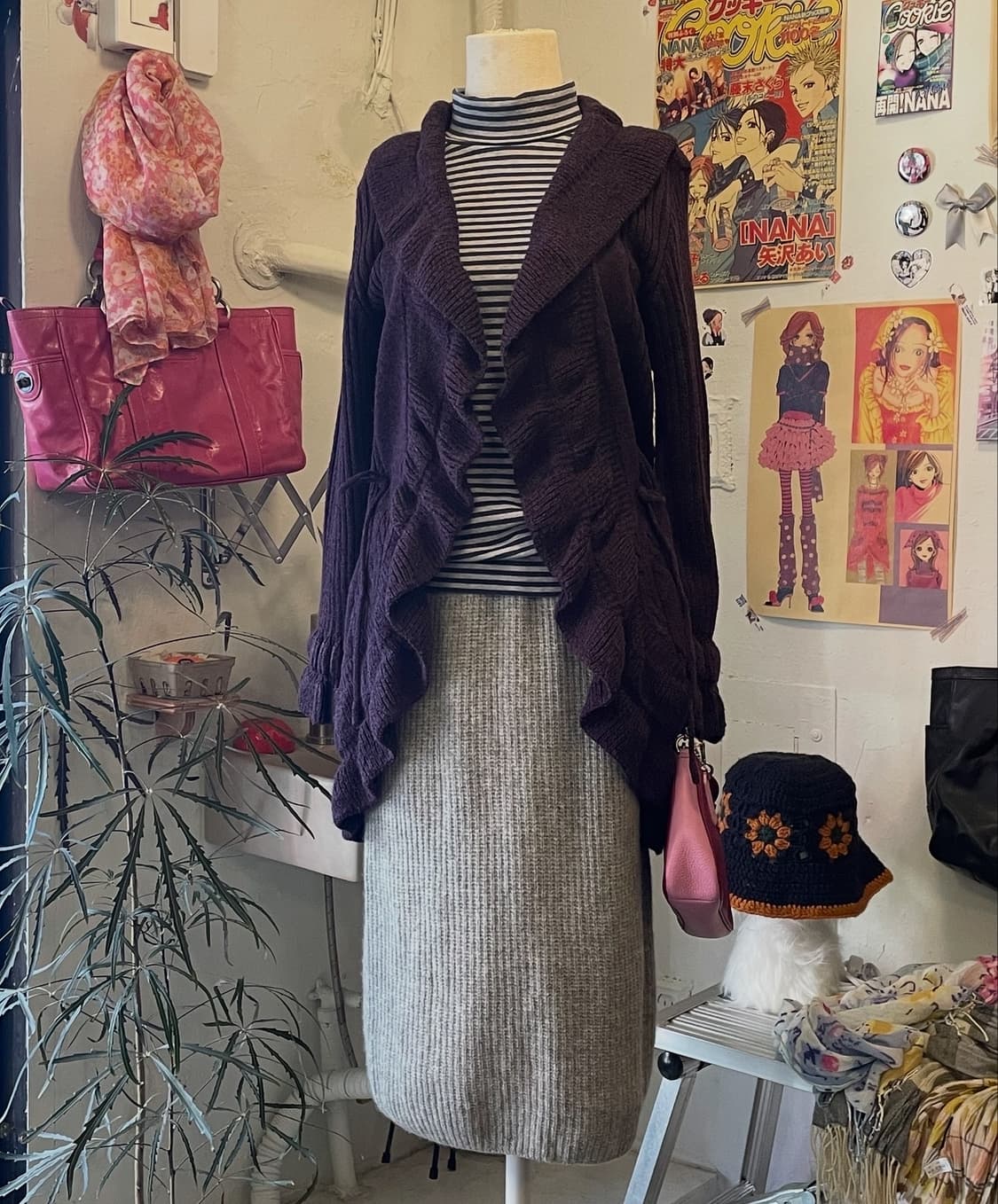 울캐시미어 니트 미디스커트 [무배] 상품이미지2