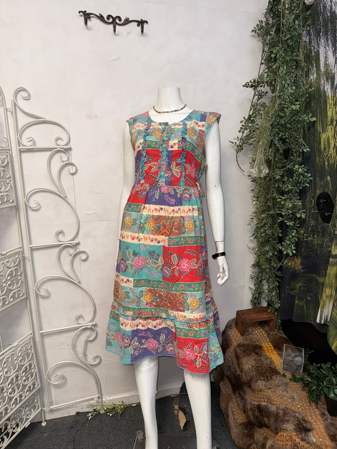 Hippie bohemian floral maxi ops 상품이미지1