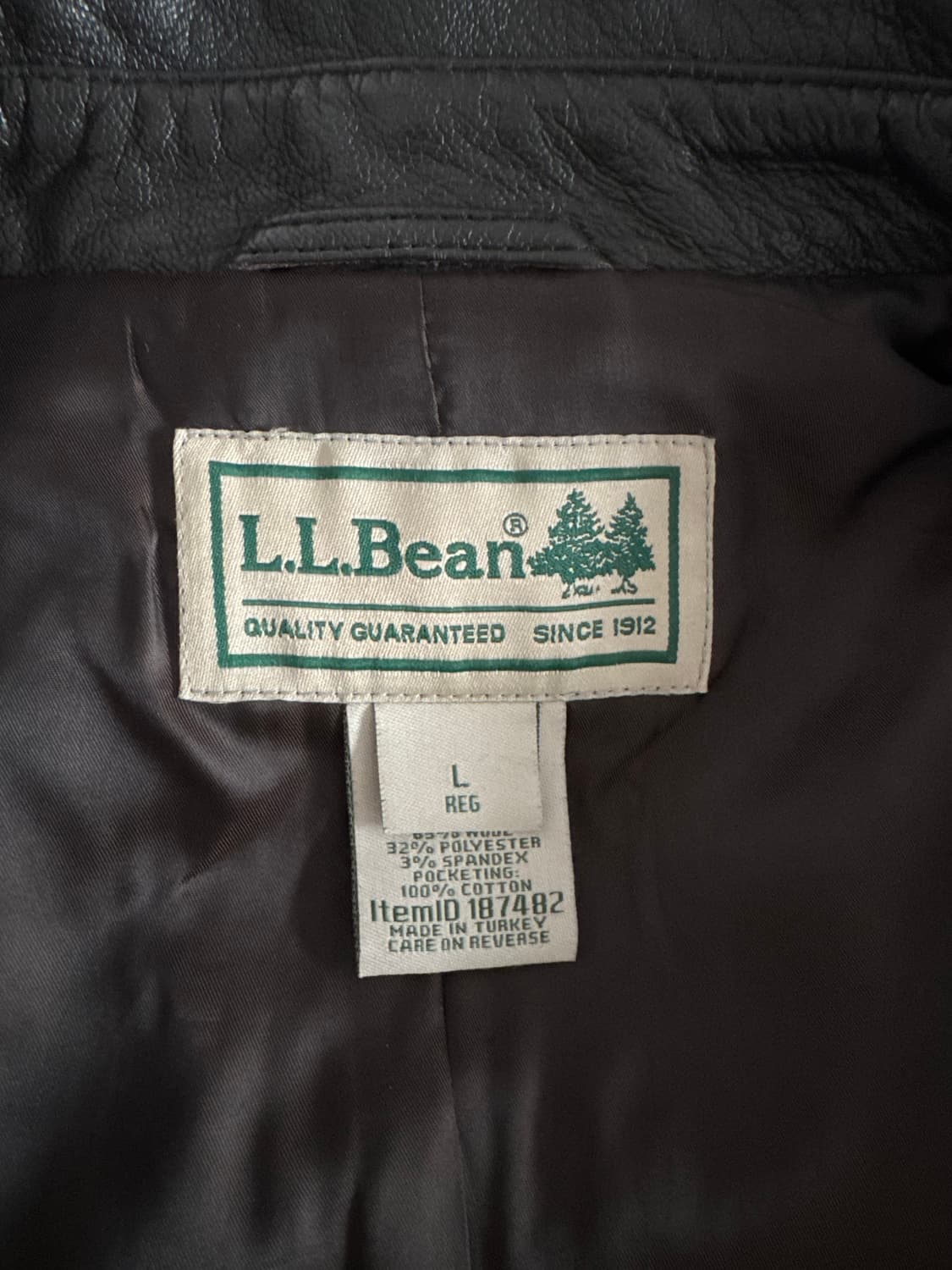 [L] 엘엘빈 ll bean A2 레더 자켓 상품이미지5
