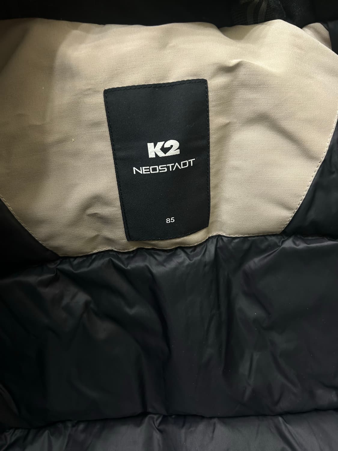 [XS]K2 고스트 구스다운 패딩/베이지 상품이미지5