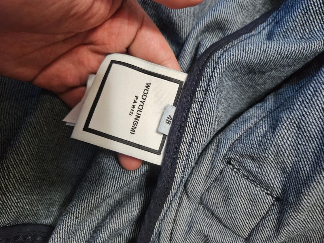 우영미 데님 바시티자켓 상품이미지4