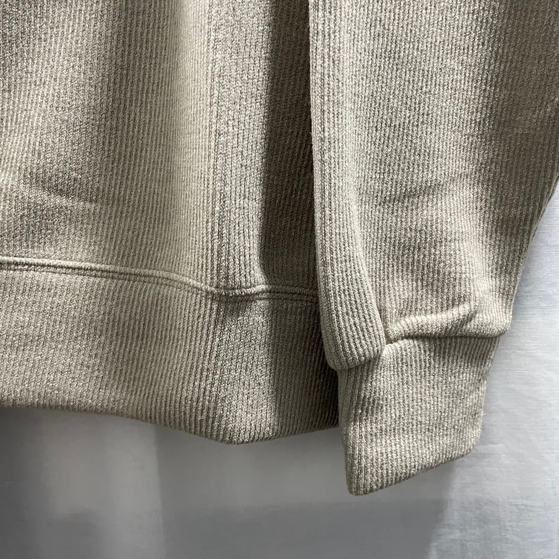 어반/ 플랙스 골지 오버핏 라운드 니트 베이지/ 3 상품이미지4