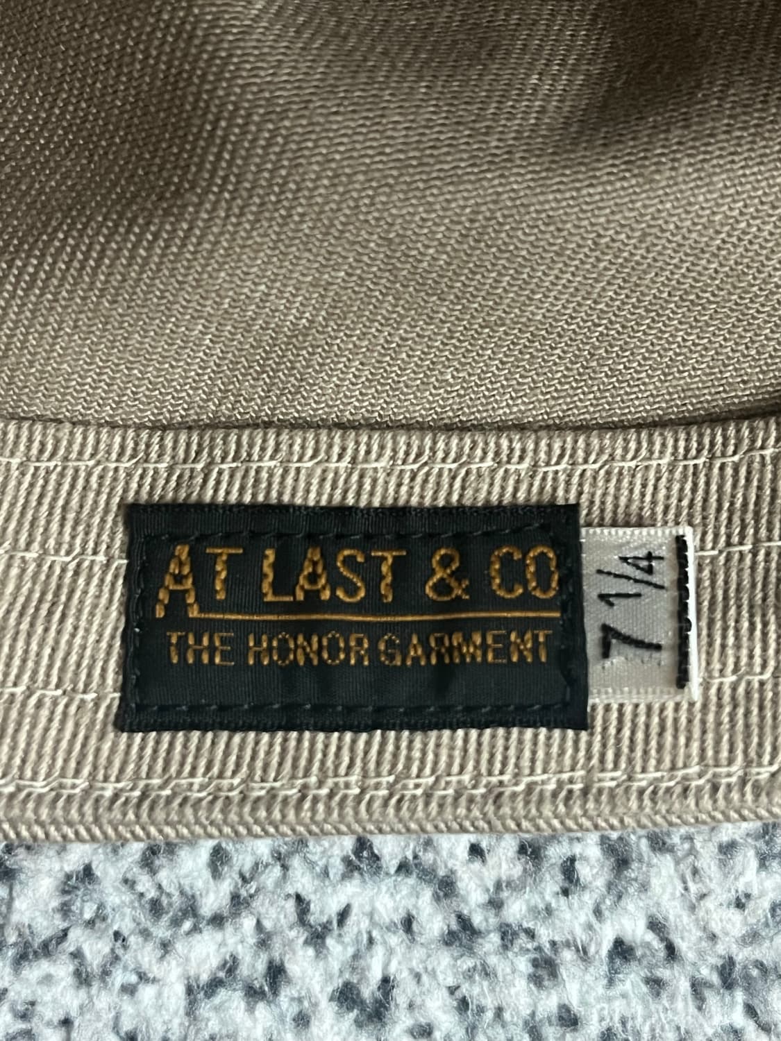 타임원클로딩 엣라코 코튼 트윌 워크 캡 7 1/4 상품이미지6