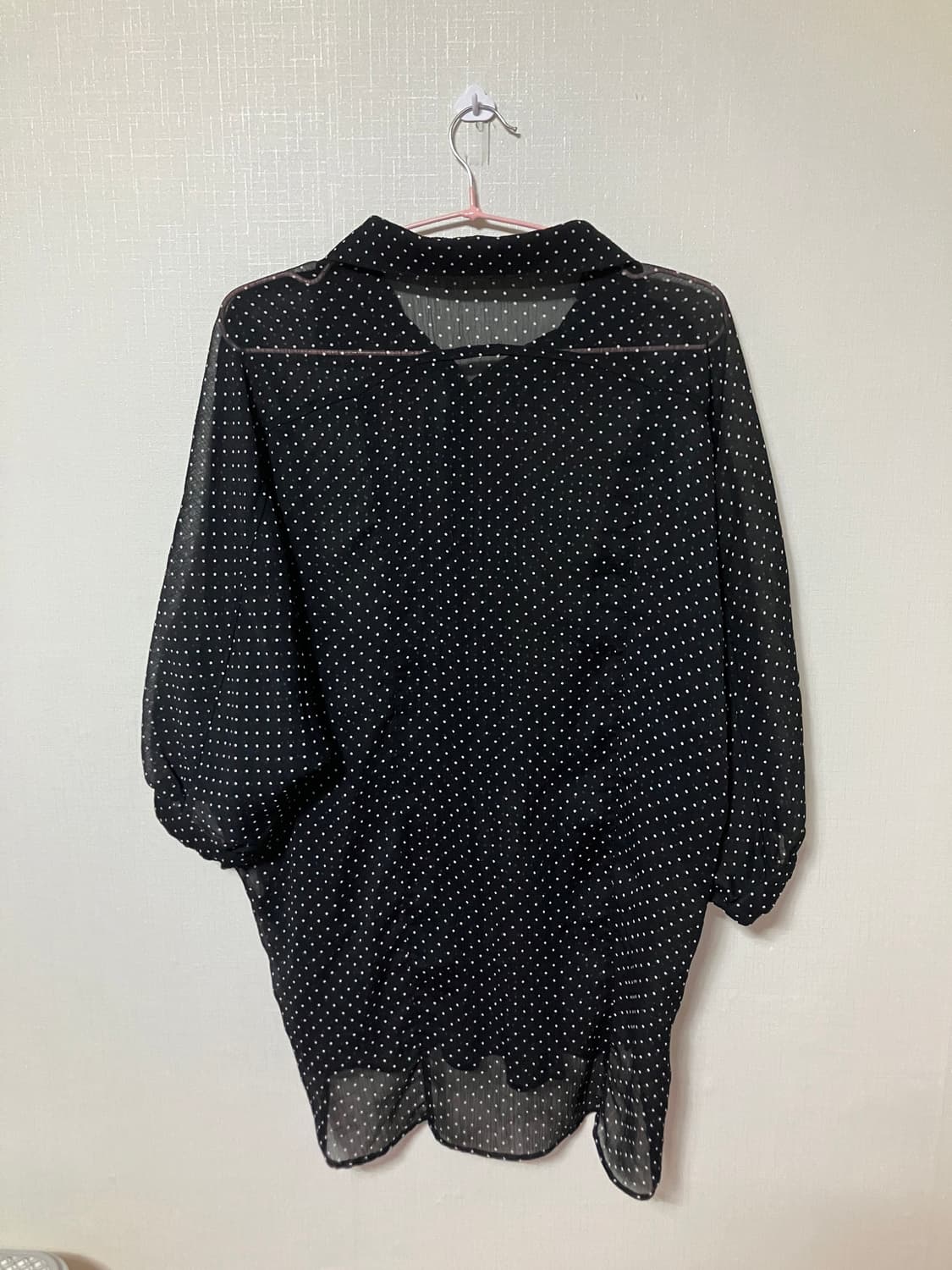 Black Polka Dot Blouse  상품이미지3
