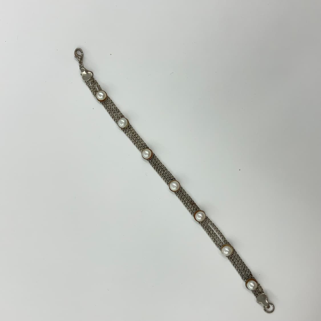 트리플사슬 진주 팔찌 상품이미지1