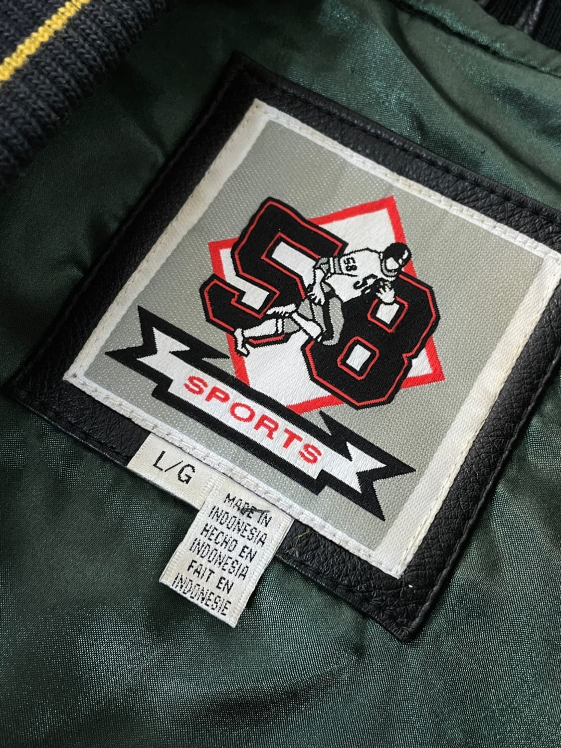 빈티지 NFL 그린베이 패커스 레더 바시티 자켓 상품이미지8