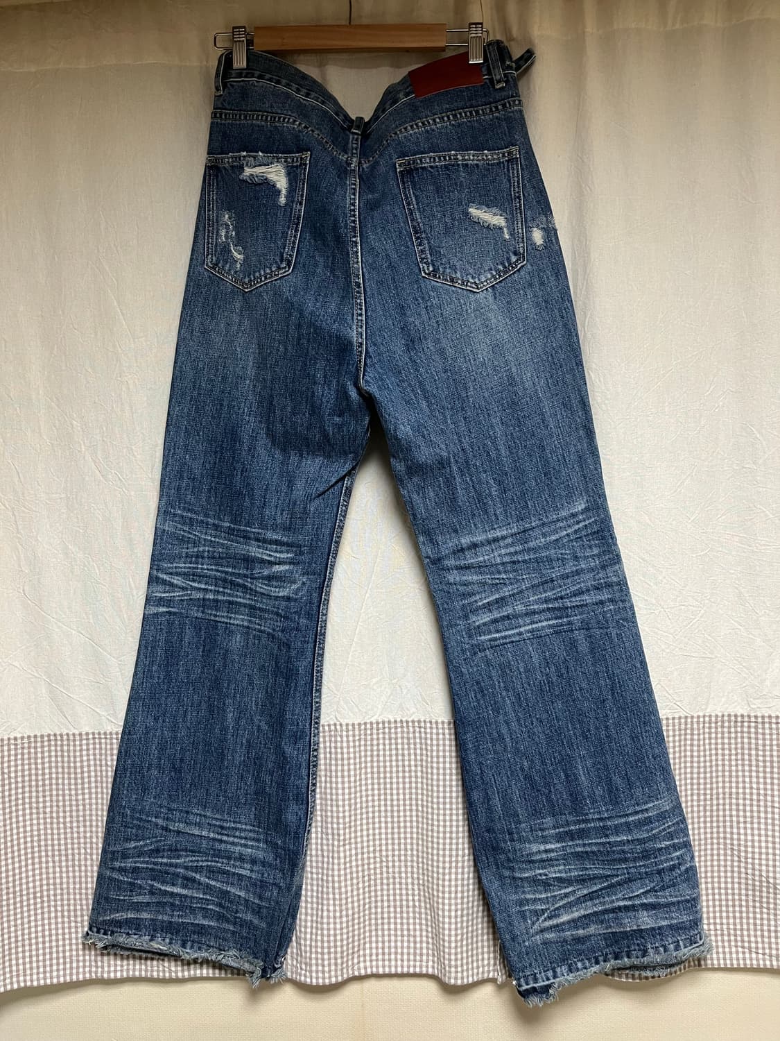 로어링라드 플레어 워시드 데님 팬츠 블루 M 상품이미지5